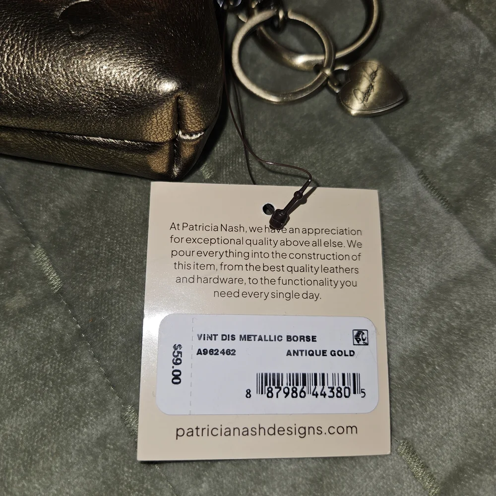 Patricia Nash Gold Key & Card Holder